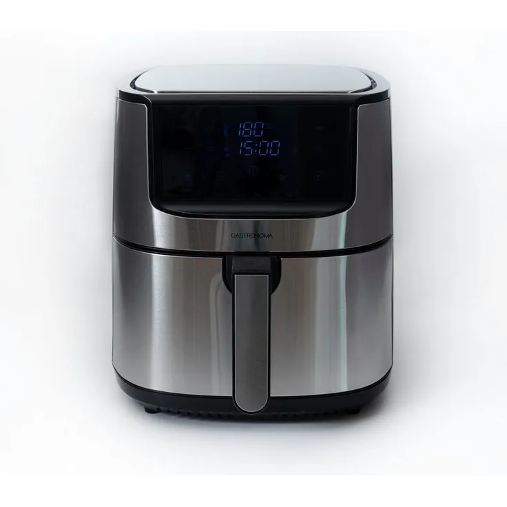 GASTRONOMA Heißluftfritteuse, Edelstahl mit 8 Litern Fassungsvermögen und Temperatureinstellung bis 200 °C