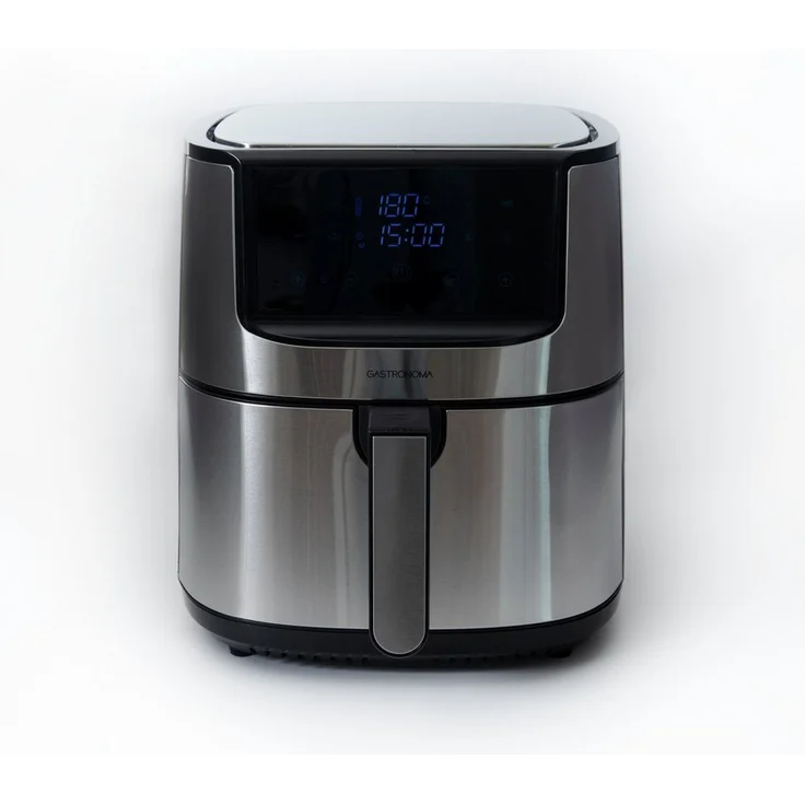 GASTRONOMA Heißluftfritteuse, Edelstahl mit 8 Litern Fassungsvermögen und Temperatureinstellung bis 200 °C