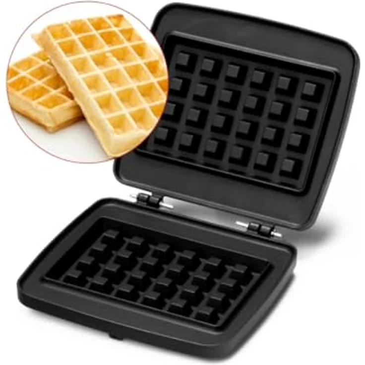 frifri Waffelteller-Set FM0021, antihaftbeschichtete Gussplatten für Belgische Waffeln, spülmaschinenfest, langlebig – Bild 2