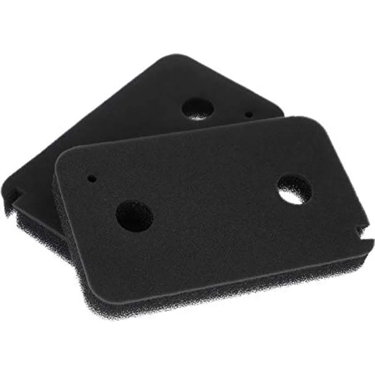 LUTH Premium Profi Parts 2x Schaumstofffilter 215x130 mm für Miele Trockner Edition 111, schwarz, kompatibel mit 9499230