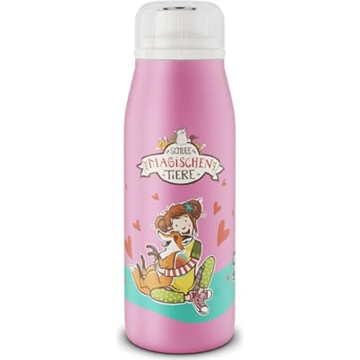 alfi KIDS ISO BOTTLE 350ml, Ida - Isoliertrinkflasche aus Edelstahl, dicht mit Drehverschluss, hält 12 Stunden heiß und 24 Stunden kalt, für Kohlensäure geeignet, BPA-frei – Bild 1
