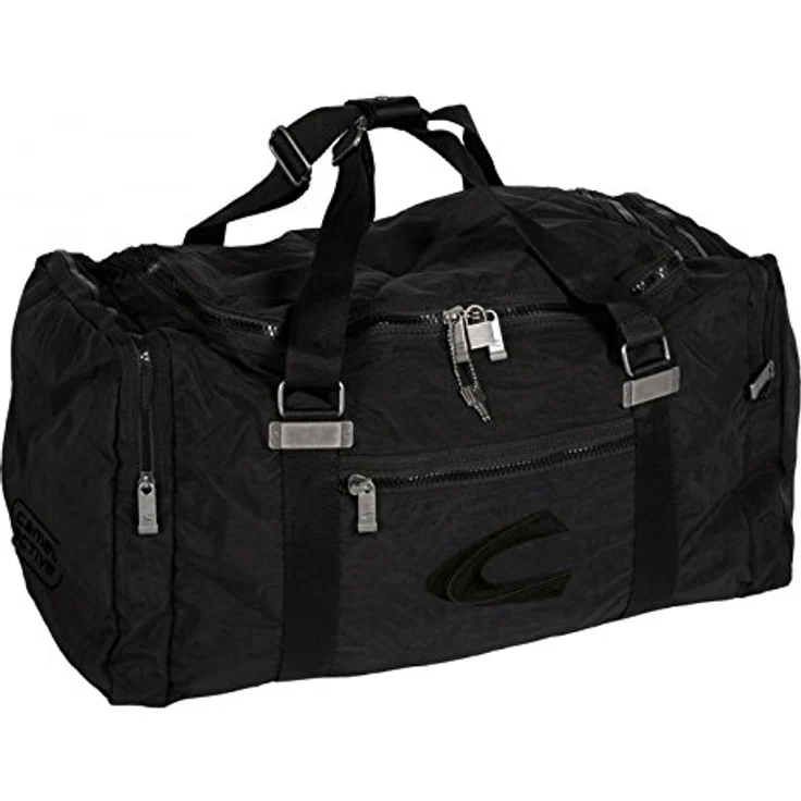 camel active Journey Reisetasche, 49 cm, aus 100% Nylon, schwarz, ideal für Reisen & Sport – Bild 2
