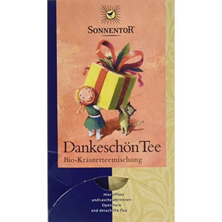Sonnentor Dankeschön Tee Bio, aromatischer Tee mit blumig-würzigem Duft, 27 g