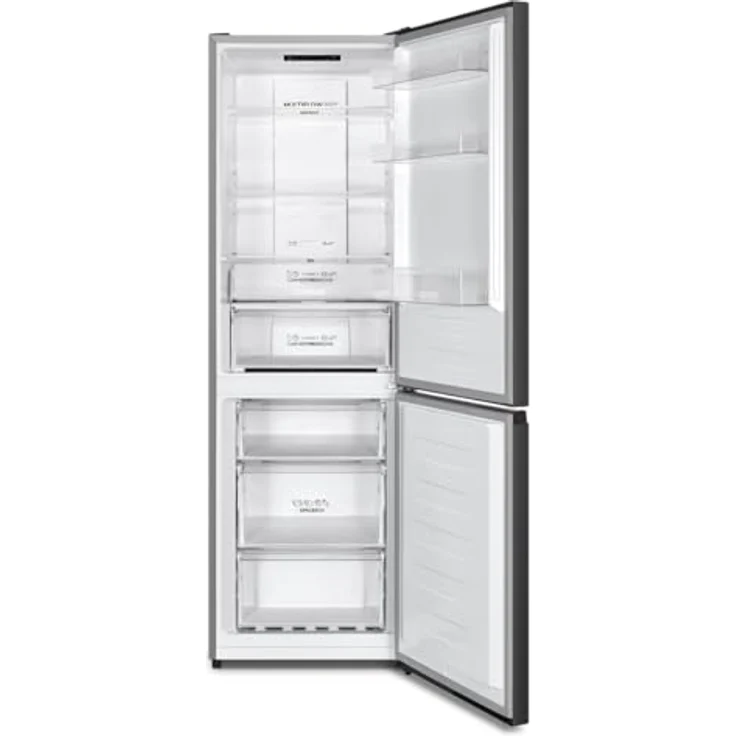 Gorenje G600 Freistehender Kühlschrank/Gefrierschrank mit 304 l, Fresh Zone Fach, Black Stainless Steel, 187.3 x 59.5 x 59 cm, Energieeffizienzklasse A, SN-N, 7 kg/24h – Bild 2