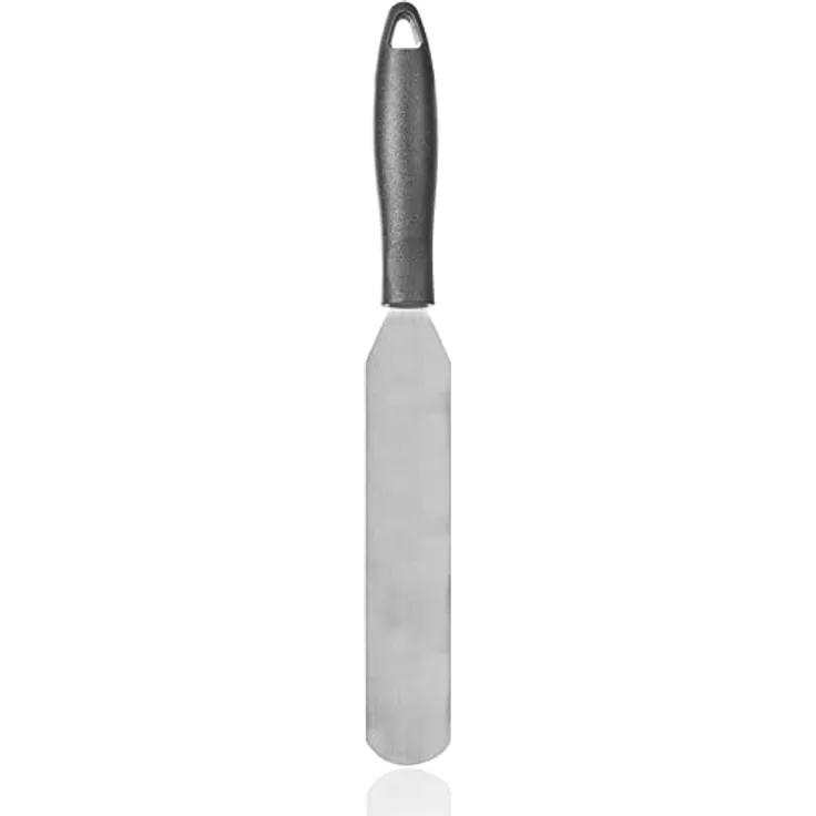 Wenco Premium Tortenmesser, 20 cm Länge, 33,5 cm Gesamtlänge, Edelstahl / Kunststoff, Silber / Schwarz, Modell 2023