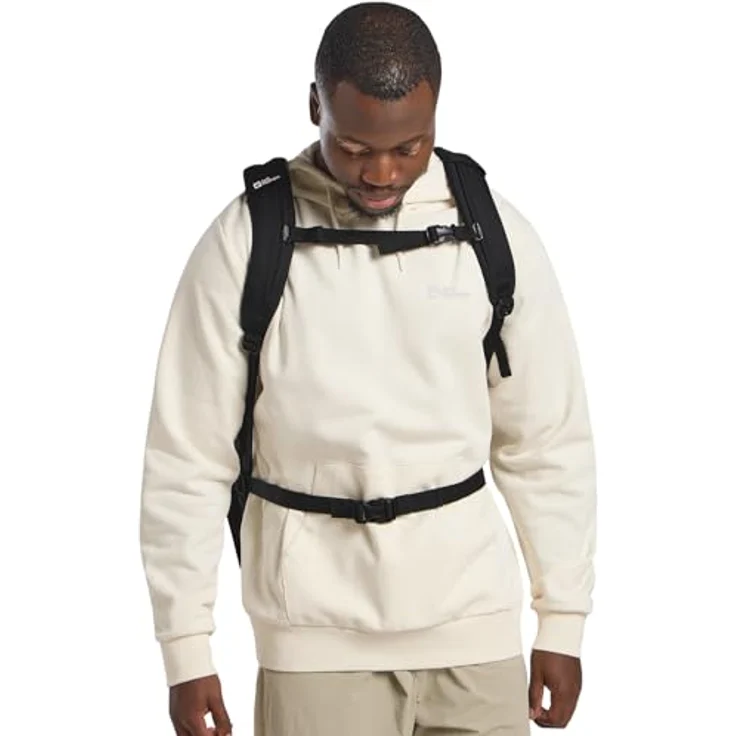 Jack Wolfskin Daypack SIERRA, vielseitiger Rucksack mit SNUGGLE UP Tragesystem, Laptopfach und CROSSRIP 300D RE 4x4 Material – Bild 3