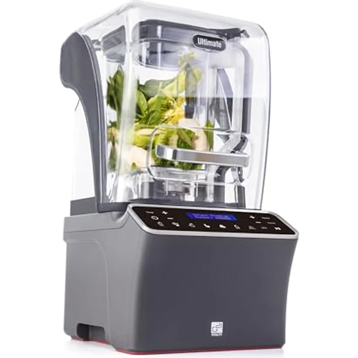 G21 Blender G21 Ultimate, graphitschwarz, 1.500 W, 28.000 U/min, 1,2 l Behälter, Touch Display, voreingestellte Mixprogramme, Deckel – Bild 1