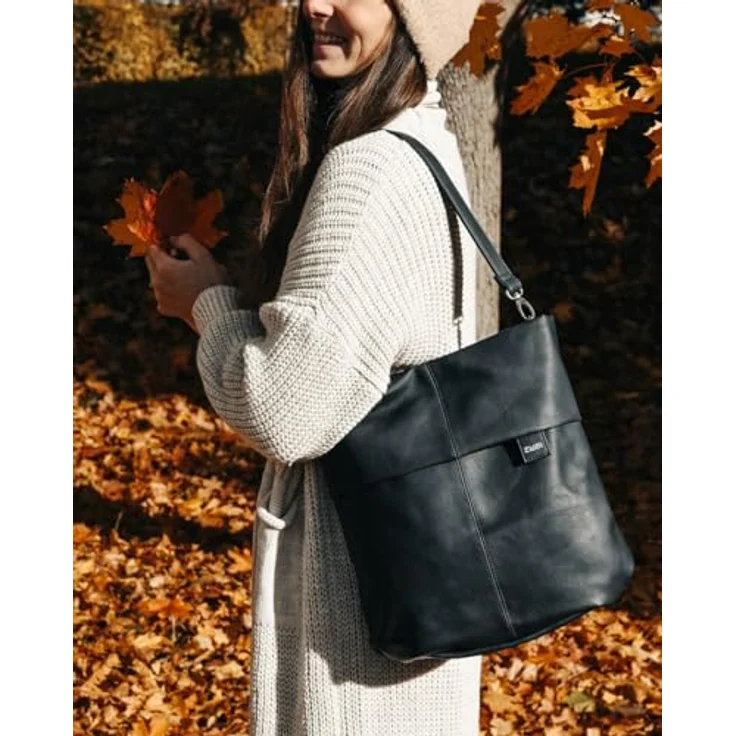 Zwei Umhängetasche Mademoiselle M12 - Schultertasche 32 cm (cosmos) - A4-fähig, vegan, 7l Volumen – Bild 3