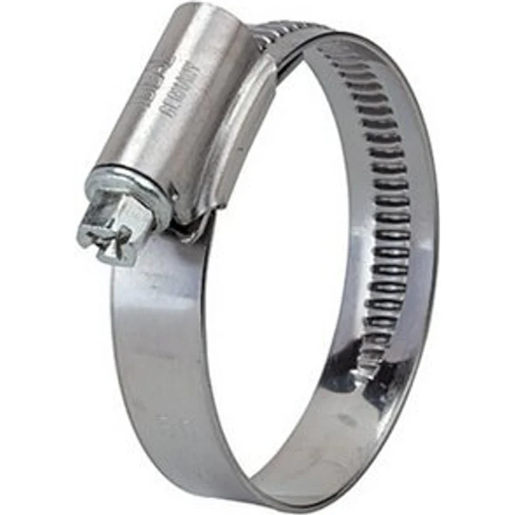 RIEGLER Schneckengewinde-Schlauchschelle aus Chromstahl (W2), Spannbereich 40-60 mm, Bandbreite 12 mm
