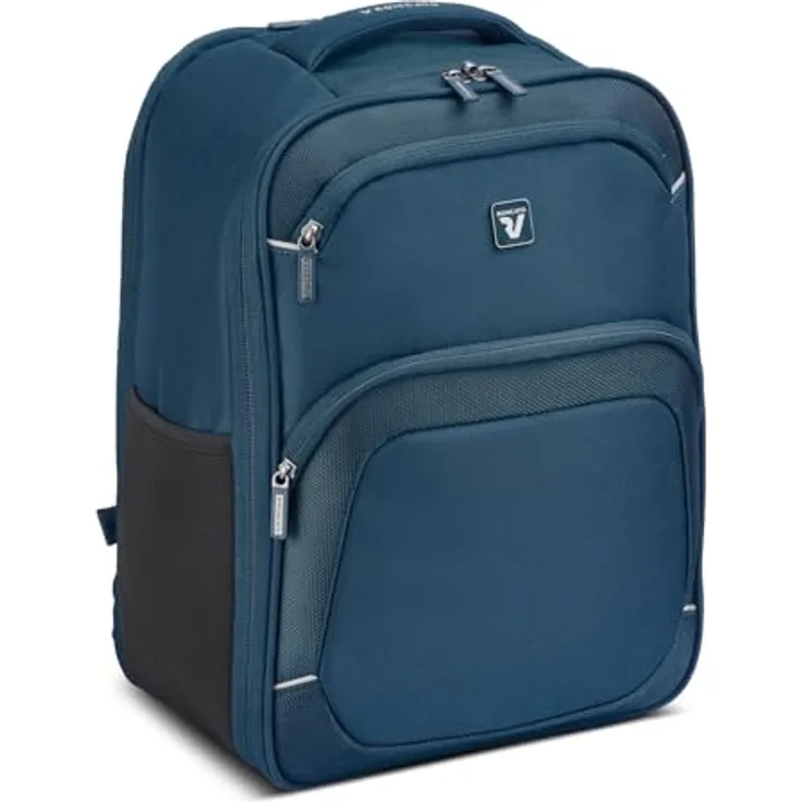 Roncato Gateway Business-Rucksack, 40 cm mit Laptopfach, 100% Polyester, blau