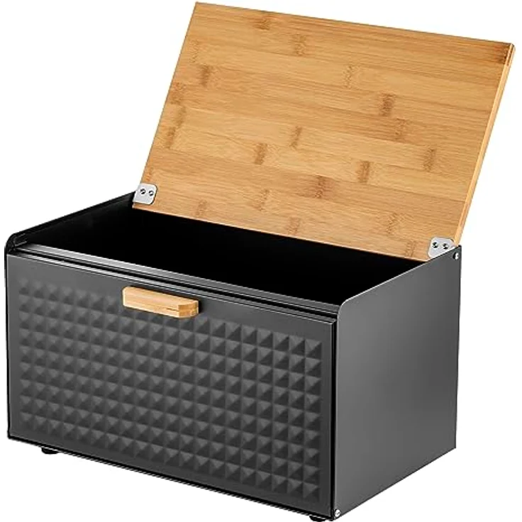 Florina 4C0062 Brotkasten, Steel, Schwarz – Bild 5