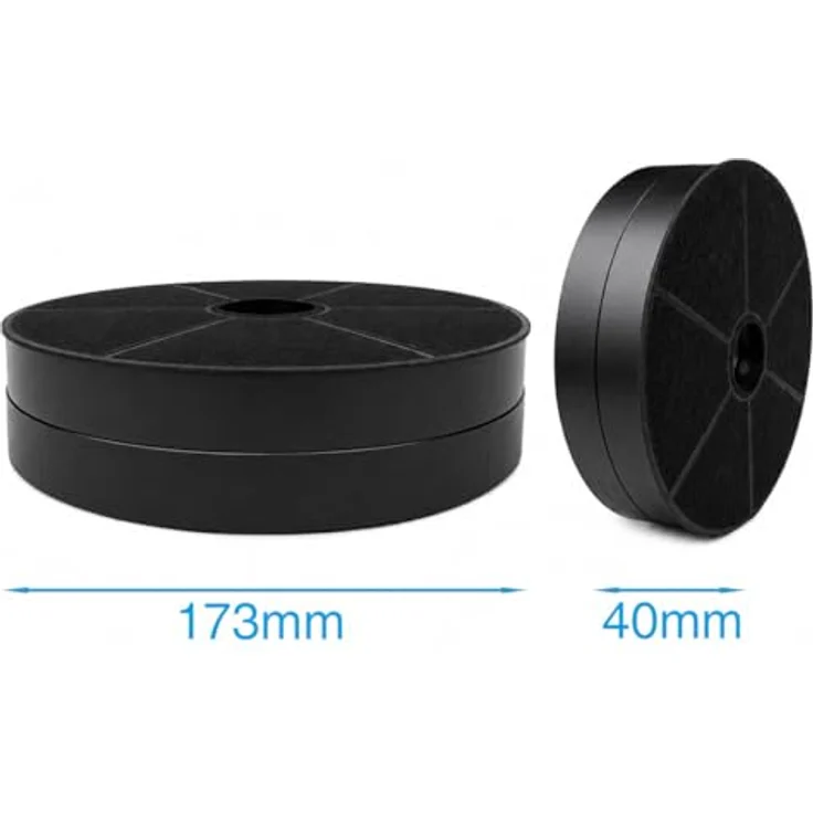 Airlux AIR2GO Aktivkohlefilter D184 / 49011552, 173 mm Durchmesser für Dunstabzugshauben – Bild 7
