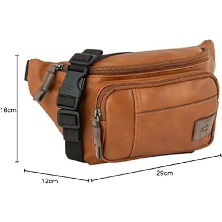 camel active Laos Gürteltasche, Kunstleder 29 cm x 11 cm x 16 cm, braun – Bild 5