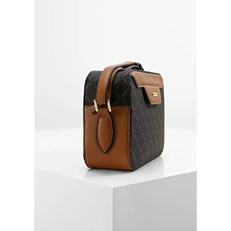 L.Credi Filiberta Umhängetasche, 22 cm x 7 cm x 15 cm, braun, 100% Polyurethan – Bild 3
