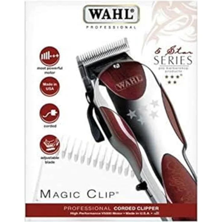 Wahl Haarschneidemaschine Magic Clip 5-Sterne, rot – Bild 4
