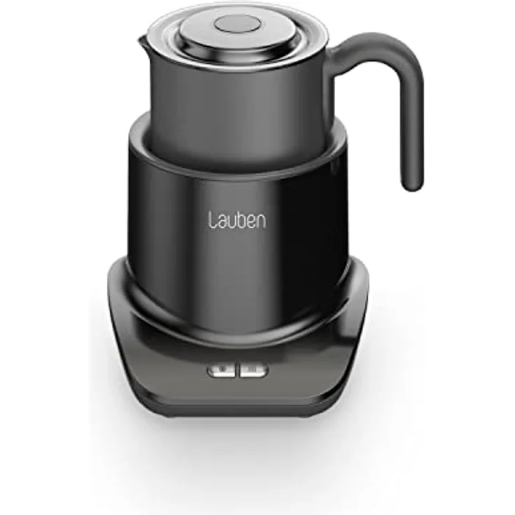 Lauben Milk Frother 550BC Milchaufschäumer Elektrisch 150ml/300ml, Automatische Milchschäumer für Kaffee Cappucino Latte, 500W, Spülmaschinengeeignet, Edestahl Milchaufschäumer, Erhitzen bis 65°