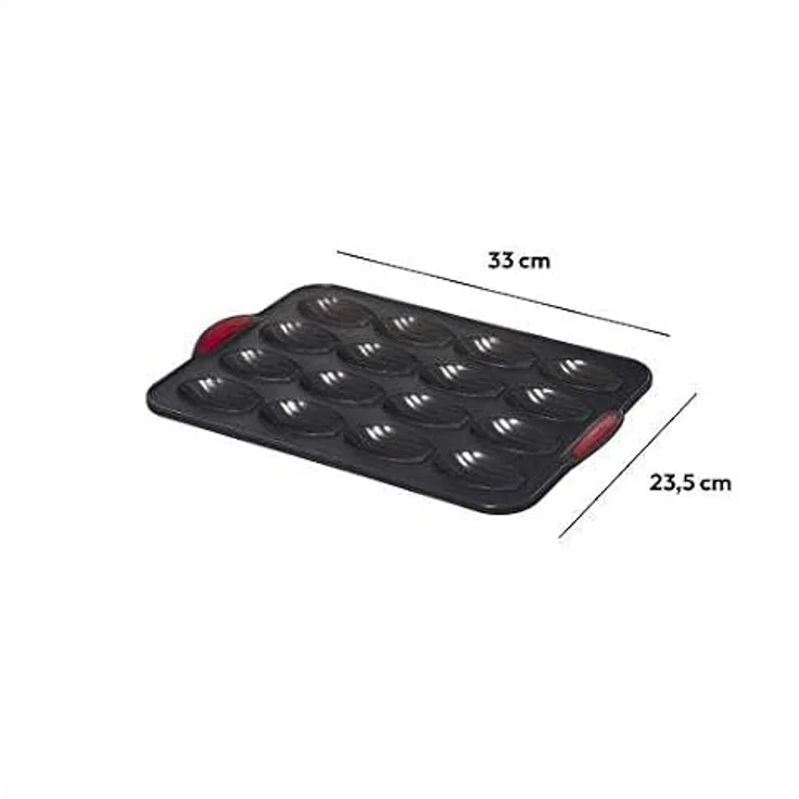 5five Silikonform für 16 Madeleines, hohe Flexibilität, Abmessungen 35,9x24,3x19 cm – Bild 3