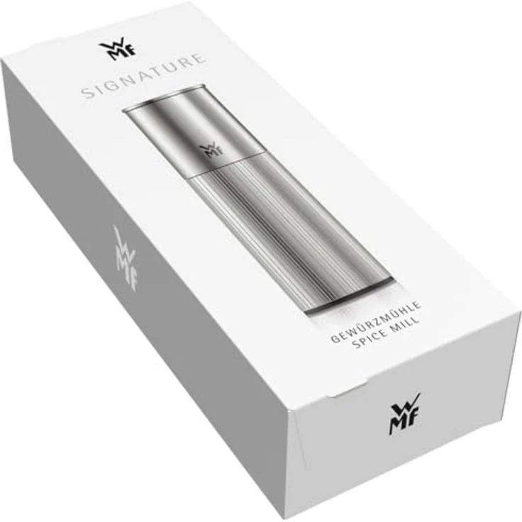 WMF Gewürzmühle Signature manuell, Keramikmahlwerk mit einstellbarem Mahlgrad und magnetischem Deckel – Bild 7