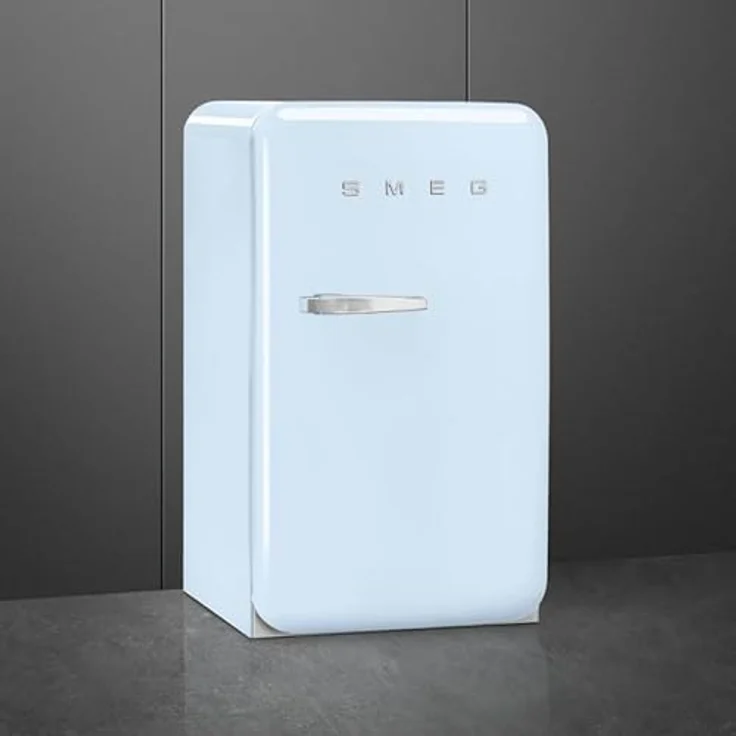 Smeg FAB10RPB6 Stand-Kühlschrank, Pastellblau, 122 Liter Volumen, Rechtsanschlag, Energieeffizienzklasse D, 35 dB Geräuschpegel – Bild 3