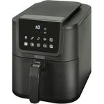 BOURGINI Luftfritteuse mit Keramikbeschichtung, 5 Liter, schmales Format, 35% kompakter, 1500 W, ideal für ein ungiftiges Zuhause