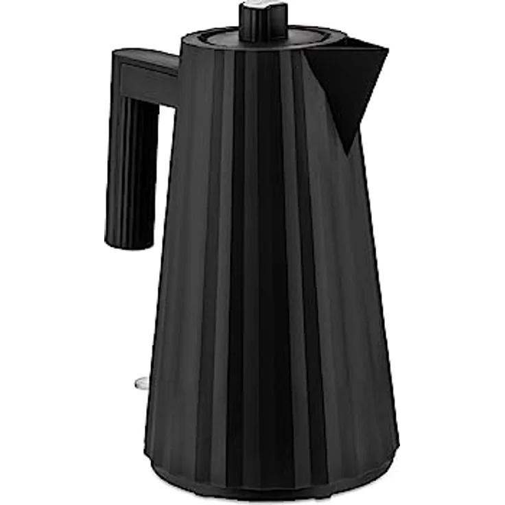 Alessi Plissè MDL06 B-UK - Design Elektrischer Wasserkocher aus Thermoplastischem Harz, Englischer Stecker, 170 cl, Schwarz – Bild 3