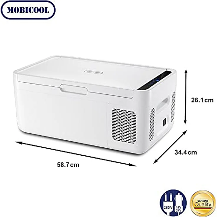 Mobicool MCG 15, Kühlbox mit 15 l Fassungsvermögen und digitalem Temperaturmonitor, modernes Design – Bild 3