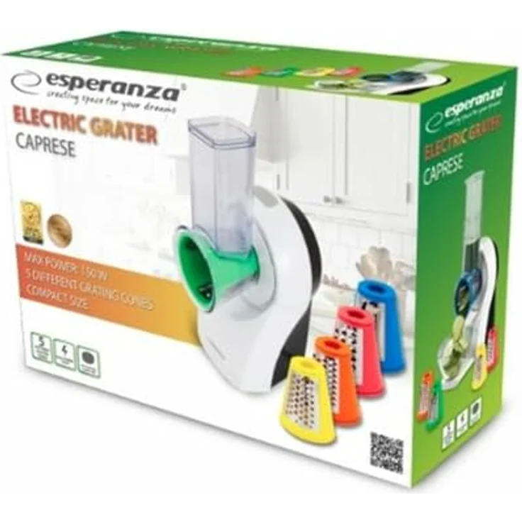 Gemüsehobel elektrisch Esperanza CAPRESE EKM026 (150W weiße Farbe) – Bild 4
