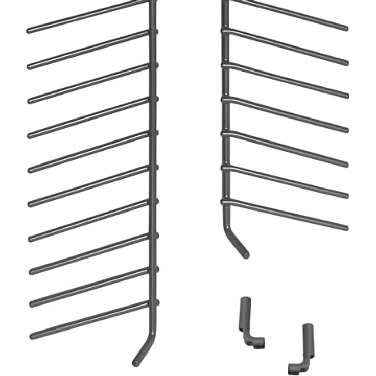 VIOKS Unterkorbeinsätze für Geschirrspüler, klappbare Tellerhalter in grau, passend für Bosch 00443403, 2er Set – Bild 4