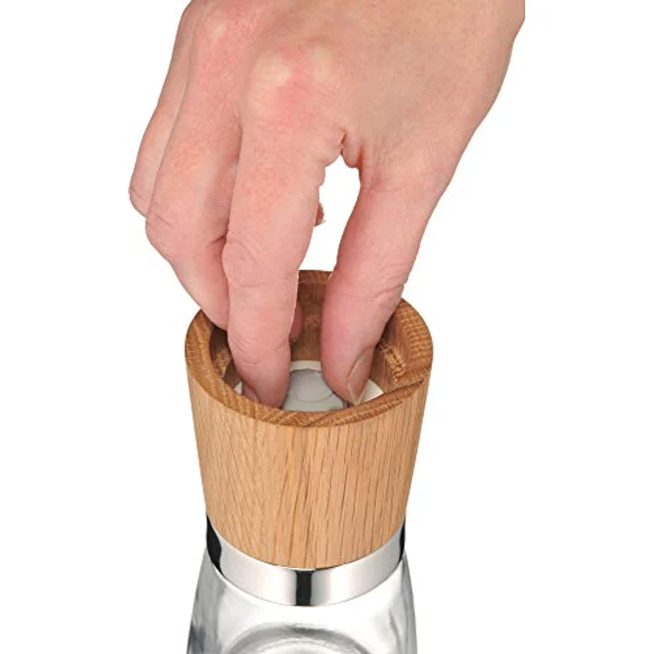 WMF Ceramill Nature Salz und Pfeffer Mühle Set 2-teilig, unbefüllt, für Salz, Pfeffer, Chilli, Salzmühle, Pfeffermühle Holz, Keramikmahlwerk – Bild 6