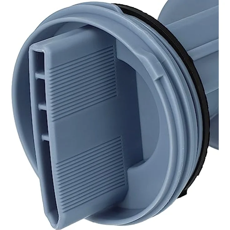 vhbw Flusensieb für Neff Waschmaschinen und Trockner, 6,3 cm Durchmesser mit Dichtungsring, schwarz/blau – Bild 6