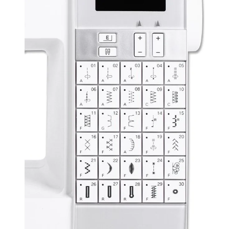 Janome DC 6030  30 Nähprogramme Display Nadeleinfädler Filzmaschine, weiß – Bild 5