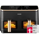 COSORI Heißluftfritteuse 2 Kammern, 6-in-1 Dual Zone Airfryer 8,5 L, Gold