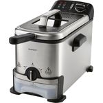 SilverCrest Fritteuse mit Ölreinigungsfunktion SFO 2000 A1, Edelstahl-Fritteuse mit 3 l Fassungsvermögen, 2000 W, blau