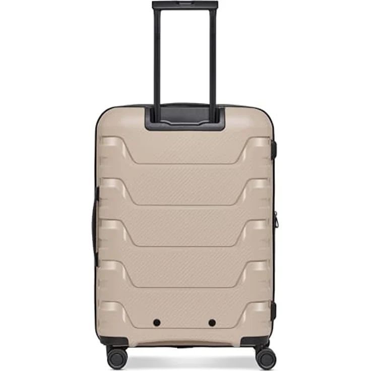 SMARTBOX Hartschalen Check-in Koffer | Mittelgroßer Trolley 45 x 28 x 66 cm | 71 auf 80 Liter erweiterbar | aus hochwertigem Polypropylen | 4 Doppelrollen & TSA-Schloss | leichte 3,8 kg (Edition 01) – Bild 3