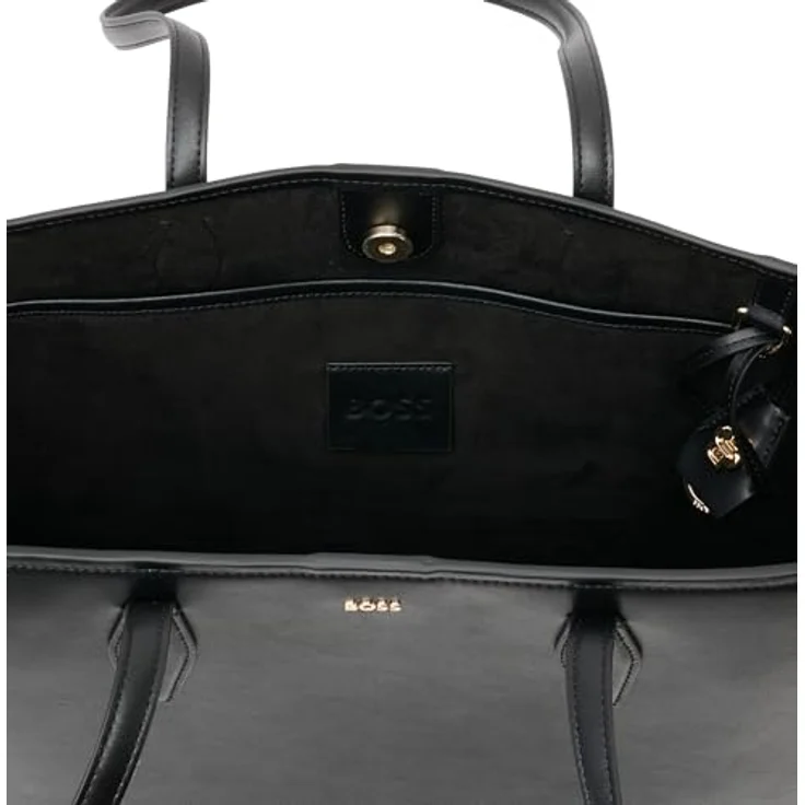 Hugo Boss Shopper Numah Tote, Leder Einkaufstasche mit Schlüsselanhänger, 39 x 31 x 16 cm – Bild 3