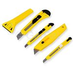 Haushalt Messer Set 5 tlg Cutter Teppich Tapeten Karton Messer Glasschaber