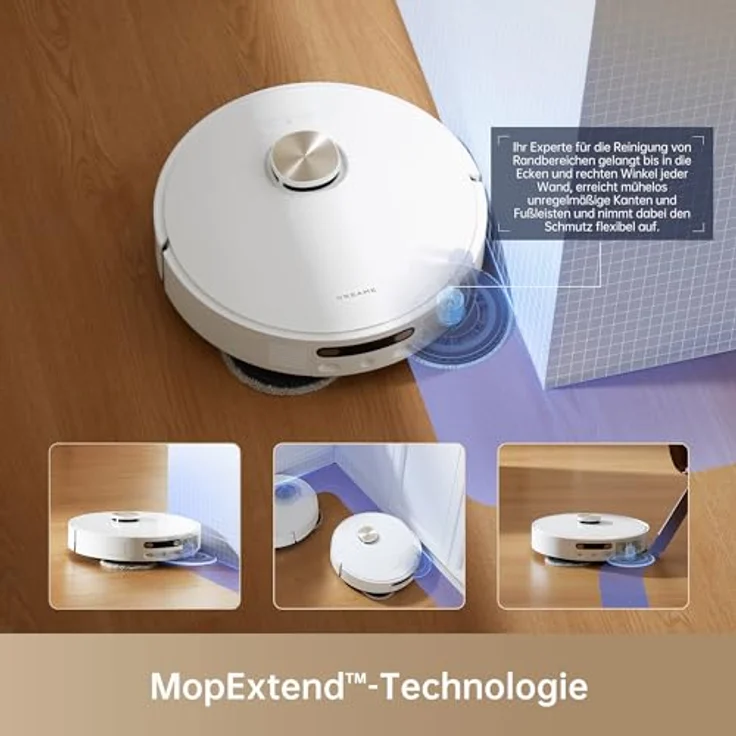 Dreame L10s Pro Ultra Heat Roboter Staubsauger mit Automatische Moppreinigung mit heißem Wasser, Moppverlängerung, 7.000 Pa Saugkraft, Doppelte Mopp- und Bodenreinigung, Teppicherkennung – Bild 2