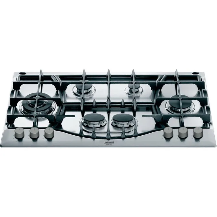 Hotpoint PHN 961 TS/IX/HA, Integriertes Gaskochfeld aus Edelstahl, 6 Zonen