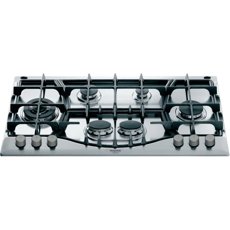 Hotpoint PHN 961 TS/IX/HA, Integriertes Gaskochfeld aus Edelstahl, 6 Zonen
