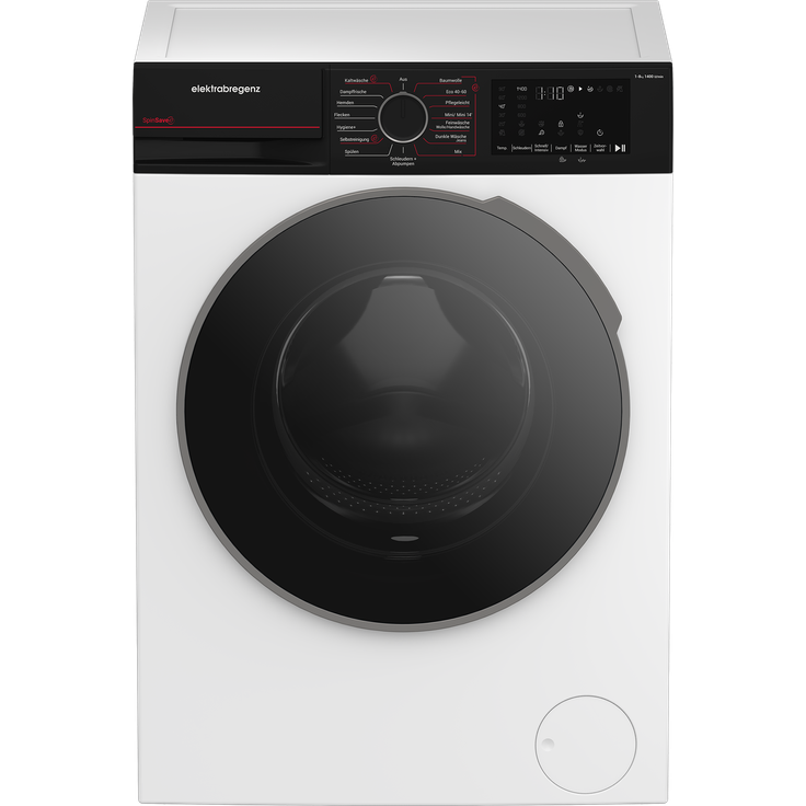 Elektrabregenz WAFHX81441T, Waschmaschine mit 8 kg Füllmenge, 1.400 U/min, 15 Waschprogrammen, Touch-Control und Dampf-Funktion