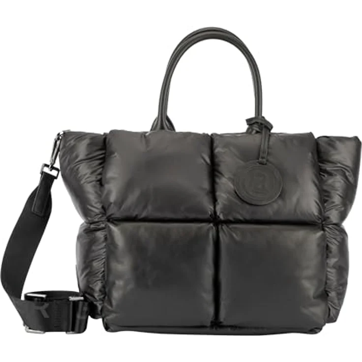 Bogner Amelie Shopper Tasche, grau, 28 cm x 14 cm x 26.5 cm, 100% Polyester – Bild 1