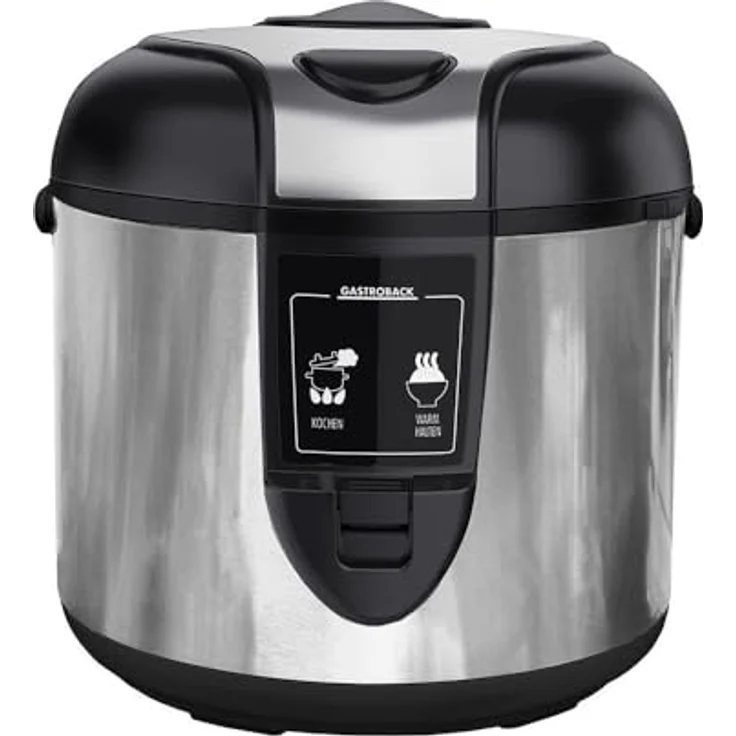 Gastroback 42507_S Premium Edition Reiskocher, 3 Liter mit Dampfgarer-Funktion, Warmhalte- und präziser Temperaturregelung, 410 Watt – Bild 1