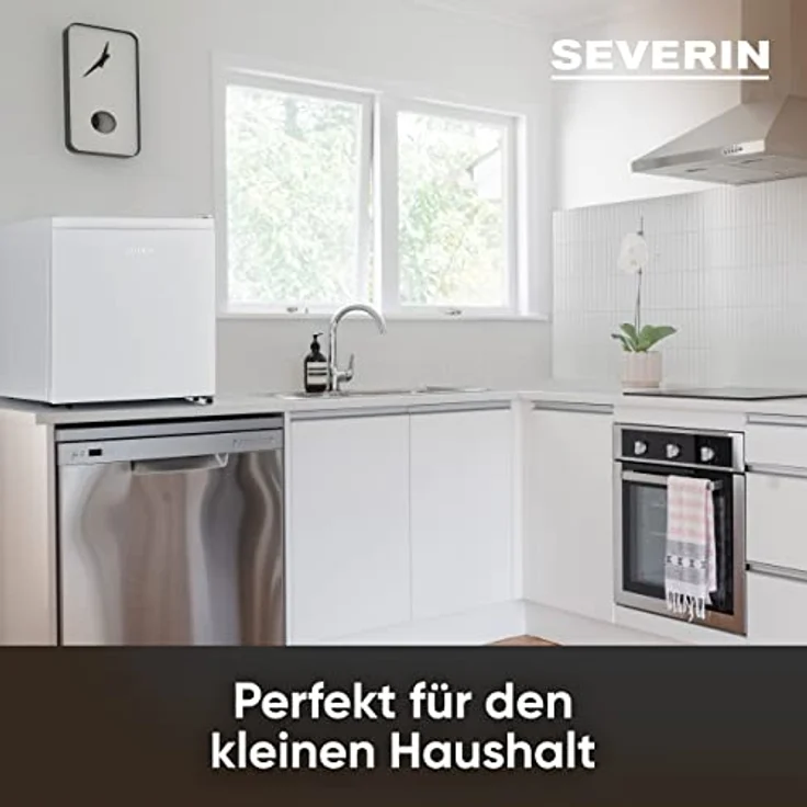 Severin KB 8877 Minikühlschrank, freistehend, weiß, Energieklasse E – Bild 4