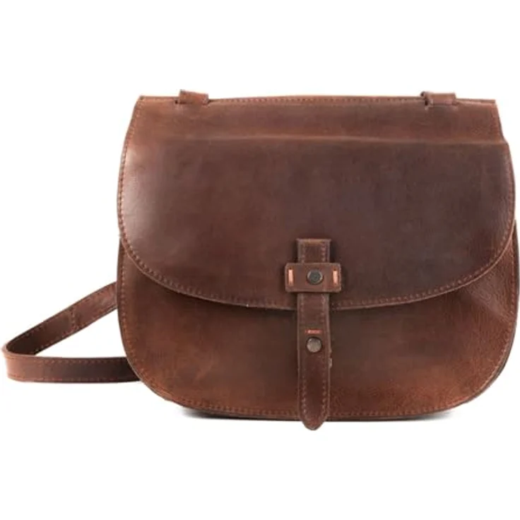 Harold's Aberdeen Slingbag S, Handtasche aus hochwertigem Rindleder, braun, 27 x 7 x 23 cm – Bild 1