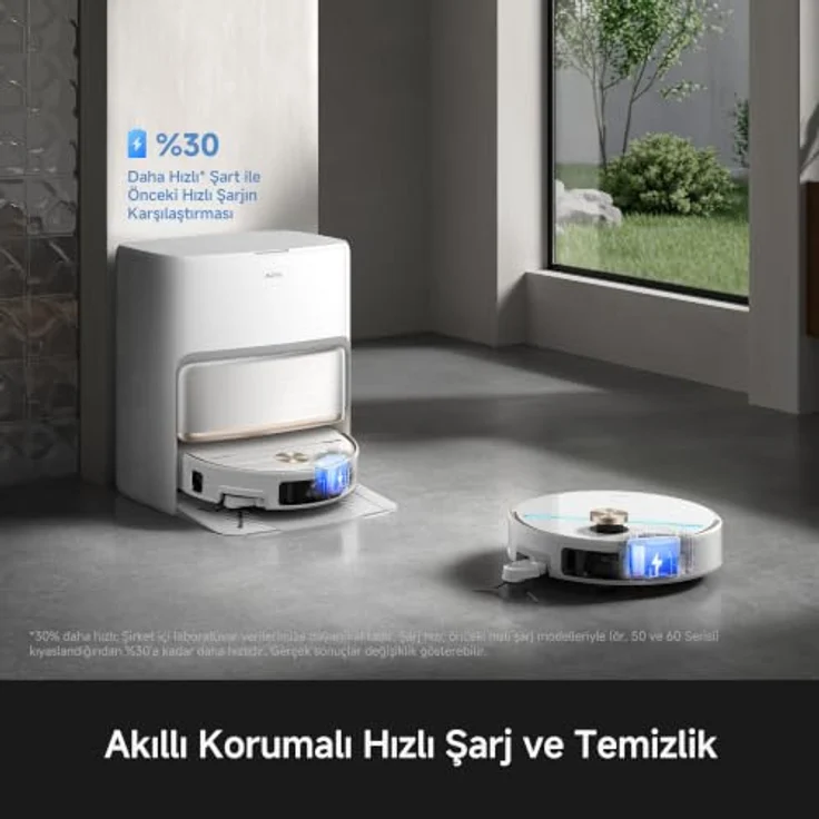 Mova V70 Ultra Complete, Weiß Saug-Wisch-Roboter mit Reinigungsstation, 6.400 mAh Akku, 220 Min. Laufzeit, 40.000 Pa Saugleistung, EcoCyclone™ System – Bild 8