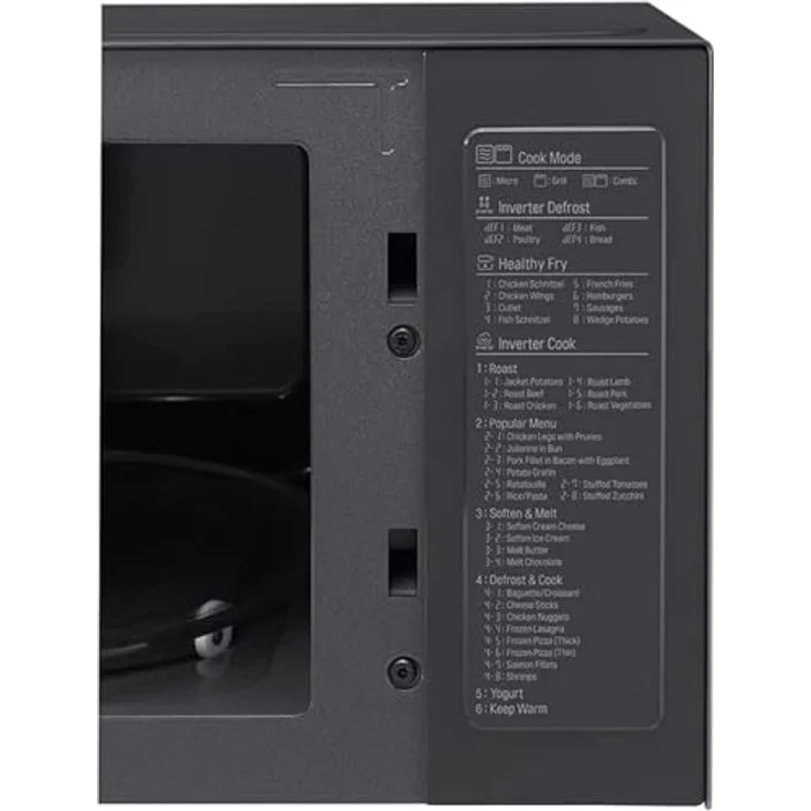 LG MH6565CPB Mikrowelle mit Grill, Standgerät, 25 Liter Garraum, 1000 Watt, Auftauen – Bild 4