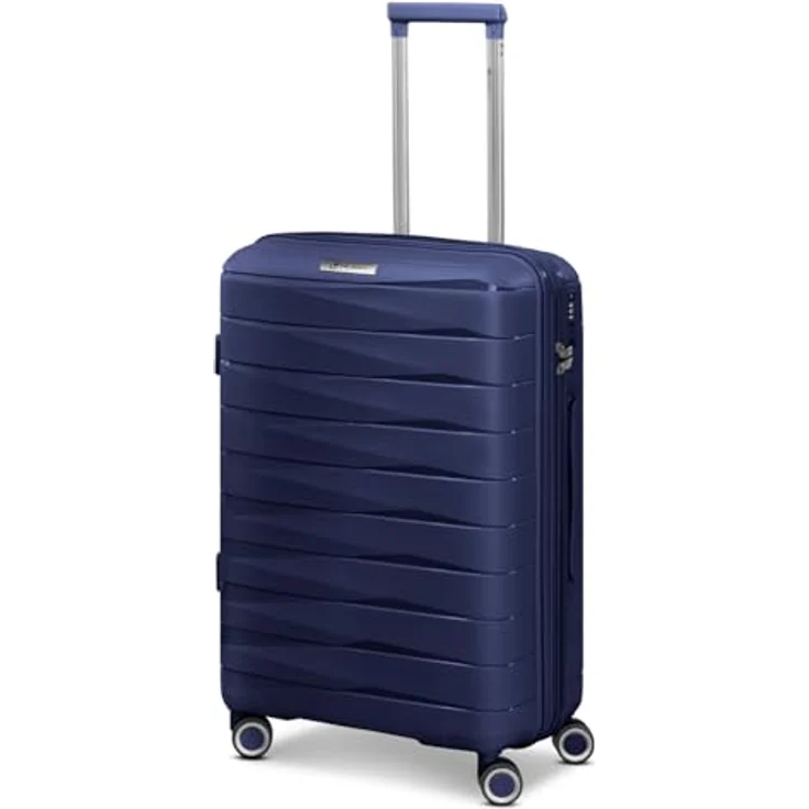 Franky Trolleyset London, 4 Rollen, (3-teilig, 3 tlg), Polycarbonat, Schwarz – Bild 2