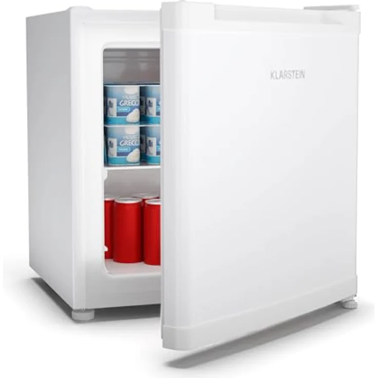 Klarstein Irene Mini-Gefrierschrank, 31L Kühl-/Gefrierkombination Mit Temperaturregelung -24 °C bis 10 °C, Energieeffizient, Leise 38 dB, Weiß - Für Schlafzimmer & Kleine Räume, Kompaktes Design – Bild 1