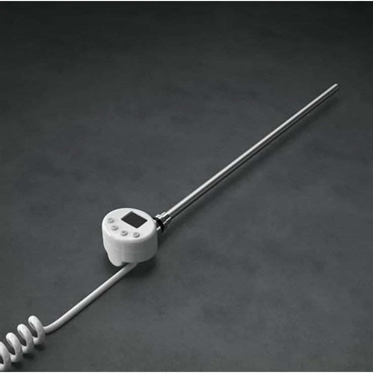 doporro Heizstab mit Thermostat 1000W, Edelstahl Heizpatrone mit LCD Bildschirm, Temperaturregelung und Überhitzungsschutz, Weiß für Badheizkörper & Handtuchwärmer – Bild 4