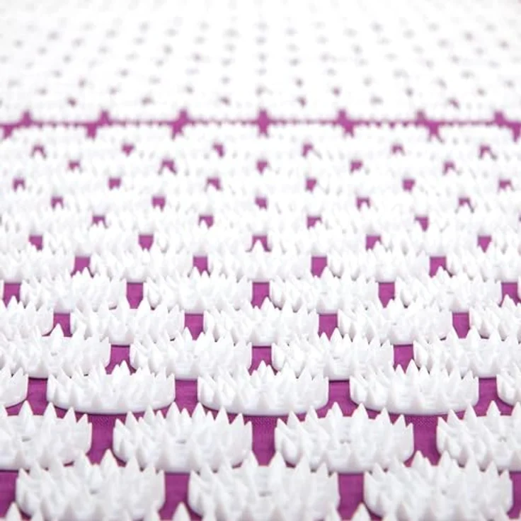 bodhi Akupressurmatte VITAL Akupressurmatte XL Deluxe-Set SPIKY aubergine, extralange Matte für Rücken, Nacken und Beine – Bild 2